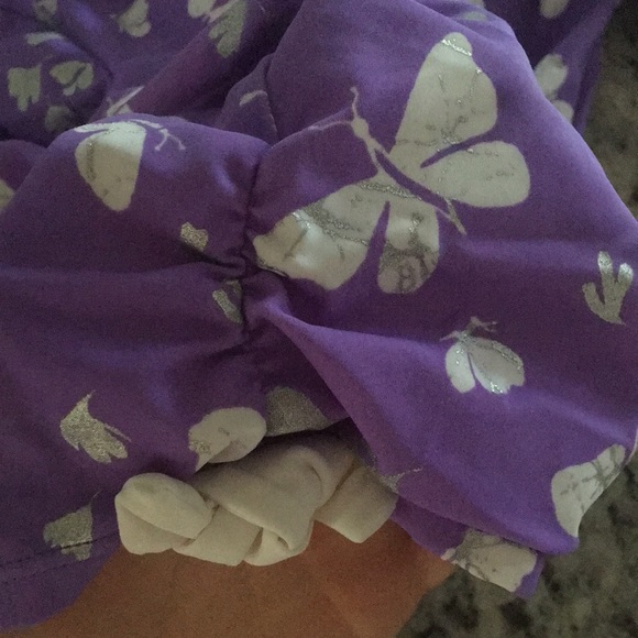 LAND’S END Purple Butterfly Swim Shirt - Picture 3 of 5